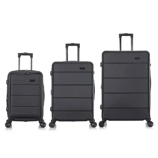 InUSA Elysian Lightweight Hardside Carry On Spinner 3pc Luggage Set image {2}