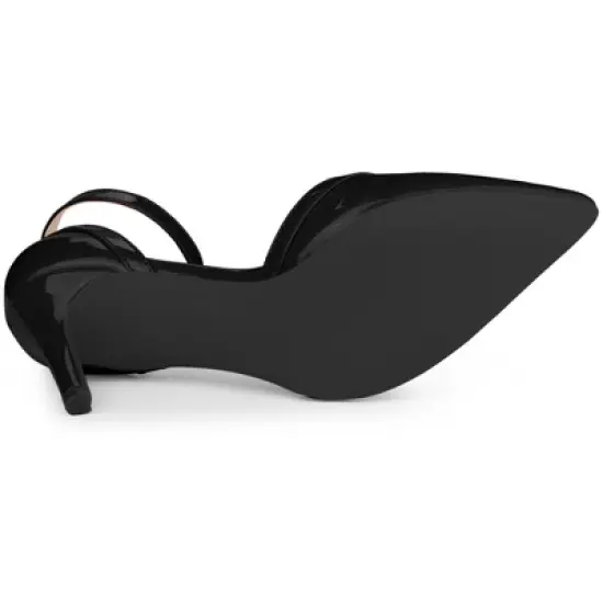 Allegra K Women's Pointed Toe Dress Pumps Ankle Strap Stiletto Heels Sandals image {5}