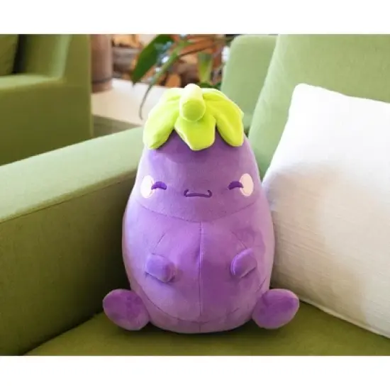 Toynk MochiOshis Eggplant 10-Inch Character Plush Toy | Murasaki Nasukkoshi image {4}