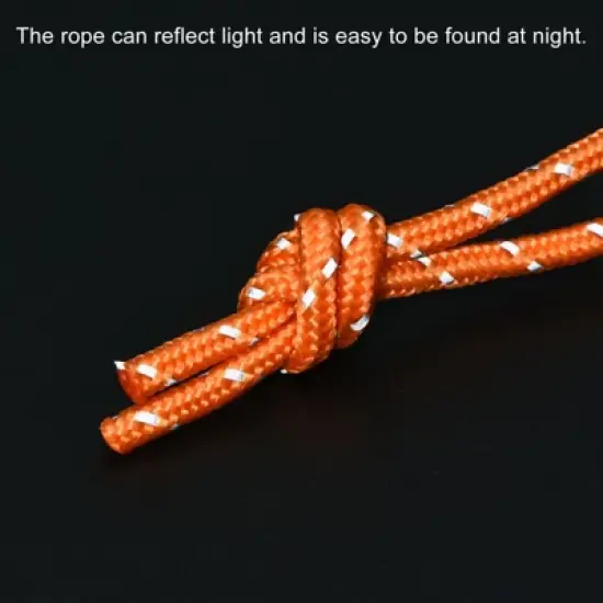 Unique Bargains Tent Stakes Y-Beam with Reflective Pull Rope Kit Aluminum Camping Ground Pegs image {4}