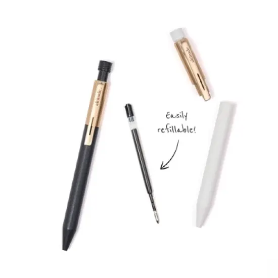 Altitude Supplies 2pk Ballpoint Pens &ndash; Gold, Refillable, Black Ink, 1.0mm Medium Point image {4}