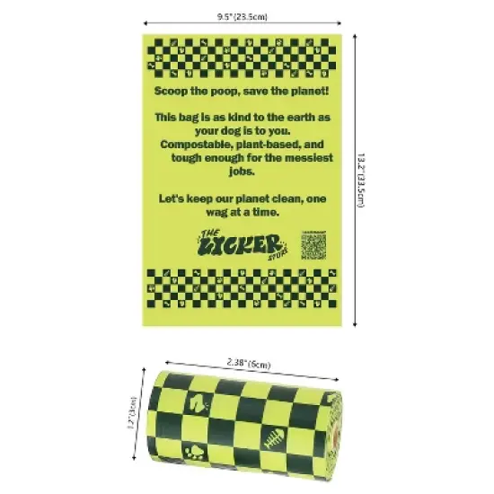 THE LICKER STORE The Licker Store Extra Thick Leak Proof Unscented Biodegradable Dog Poop Bags image {3}