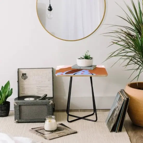 Maritza Lisa Woman Looking Back Side Table - Deny Designs image {3}