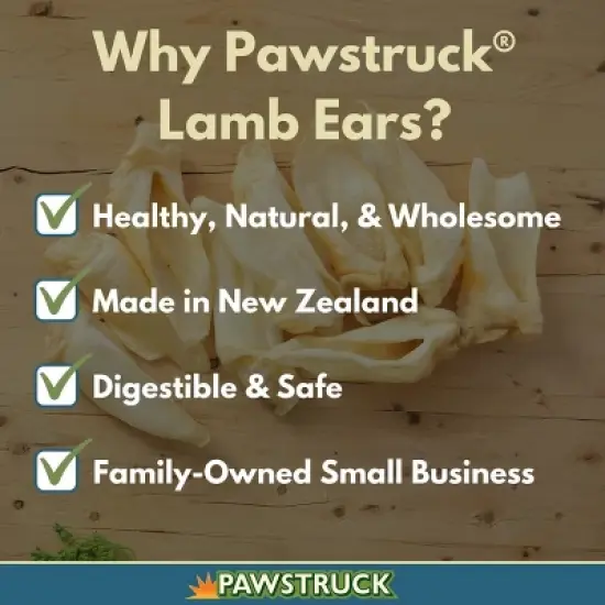 Pawstruck Lamb Ears for Dogs - Natural Bulk Dog Dental Treats & Sheep Chews, Smoked & Low Fat, Pet Products image {3}