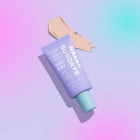 Naked Sundays Collagen Glow Mineral Perfecting Priming Lotion - SPF50 + - 50ml image {1}