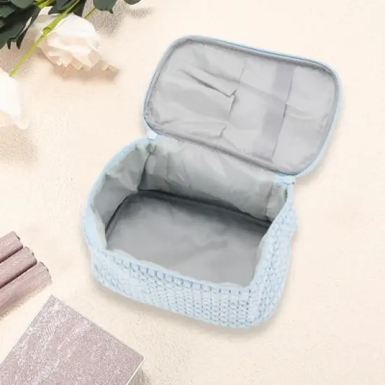 Unique Bargains Women's Plush Travel Makeup Bag 1 Pc image {1}