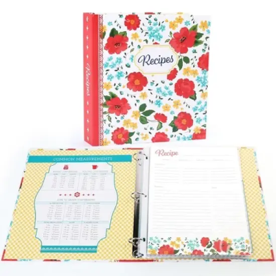 LotFancy Recipe Binder 8.5"x11", 40 Recipe Cards Blank Kitchen Cookbook Binder Organizer Kit image {1}