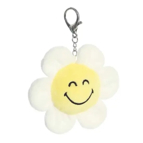 Aurora Mini Daze Clip-On SMILEYWORLD Vibrant Stuffed Animal Yellow 3.5" image {1}