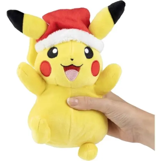 Pok&eacute;mon 8" Pikachu Plush with Red Hat Accessory - Officially Licensed - Generation 1 - Stuffed Animal Toy Figure - Gift Kids, Boys, Girls - 2+ image {4}