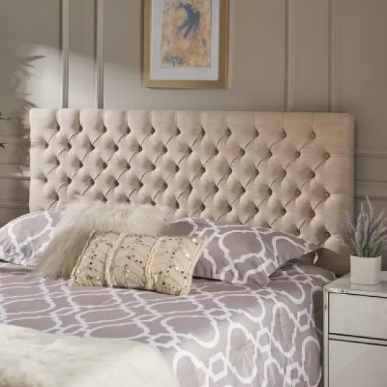 Queen/Full Jezebel Button Tufted Headboard - Christopher Knight Home image {1}