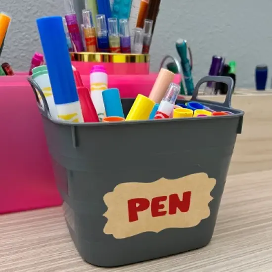 Wrapables Kraft Paper Sticker Labels for Lids, Mason Jars, Bottles, Homemade Products, Gift Wrapping, Parties, (300pcs) Fancy Frame image {12}