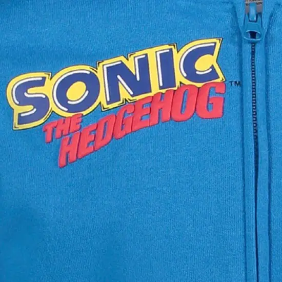 SEGA Sonic the Hedgehog Fleece Zip Up Hoodie Little Kid to Big Kid image {5}