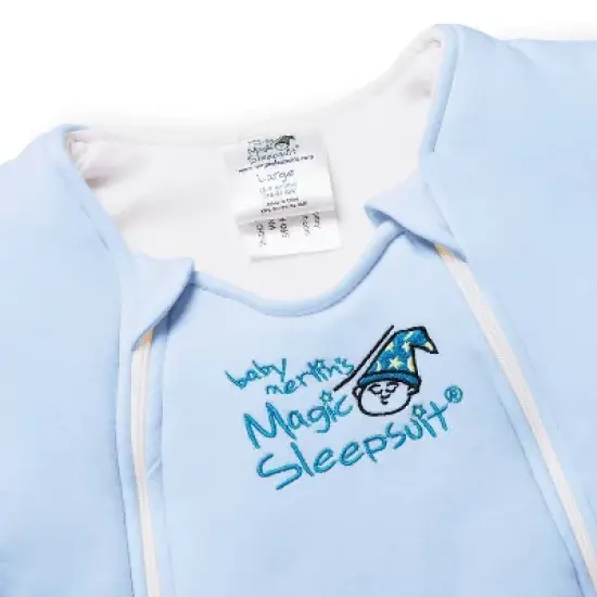 Baby Merlin's Magic Sleepsuit - Cotton - L - Blue image {2}