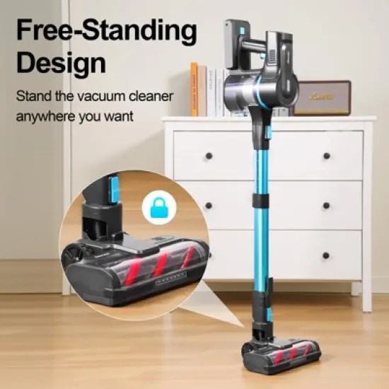 DEVOAC S11 Cordless Vacuum Cleaner, 50Kpa 50 Mins,8 in 1 Lightweight Stick Vacuum with Self-Standing, Powerful Rechargeable Vacuum image {4}