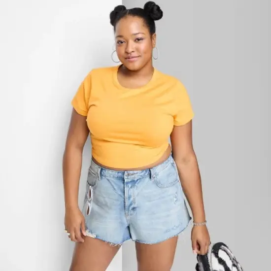 Women's High-Rise Cutoff Jean Shorts - Wild Fable&trade; image {5}