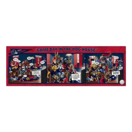 NFL Houston Texans Game Day in the Dog House Puzzle - 1000Pc image {2}