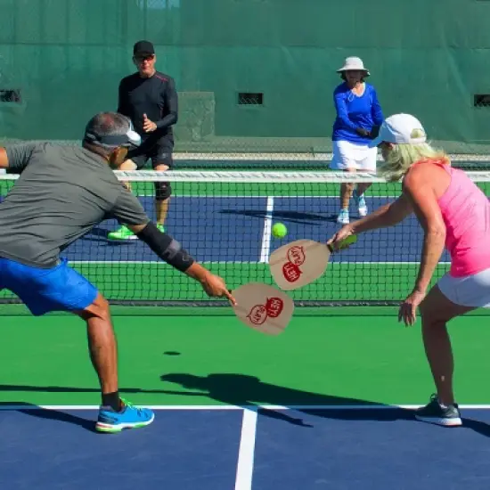 Paddle Ball Game Set - Pair of Lightweight Beginner Rackets, Ball and Carrying Bag for Indoor or Outdoor Play - Adults and Children by Toy Time image {5}