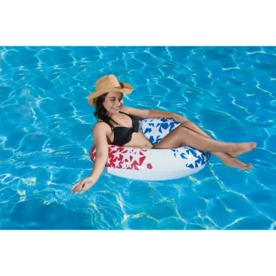 Poolmaster American Stars Inflatable Swimming Pool Tube - 3pk image {3}