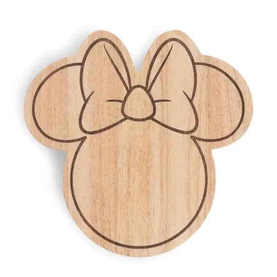 Toscana Minnie Mouse Head Shaped Parawood Cheese Board with Tools image {3}