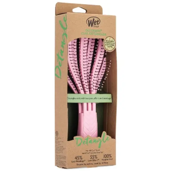 Wet Brush Go Green Curly Detangling Hair Brush - Pink image {5}