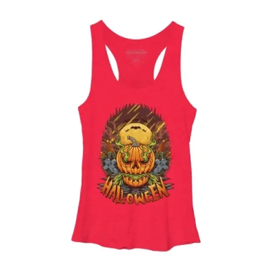 Women's Design By Humans halloween By arjanaproject Racerback Tank Top image {7}
