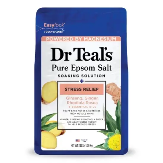 Dr Teal's Stress Relief & Essential Oils Pure Epsom Salt Soaking Solution - 3lbs image {6}