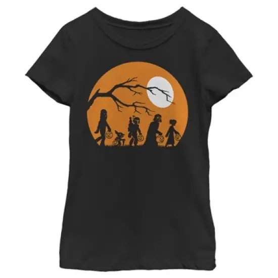 Girl's Star Wars Characters Trick or Treat T-Shirt image {3}