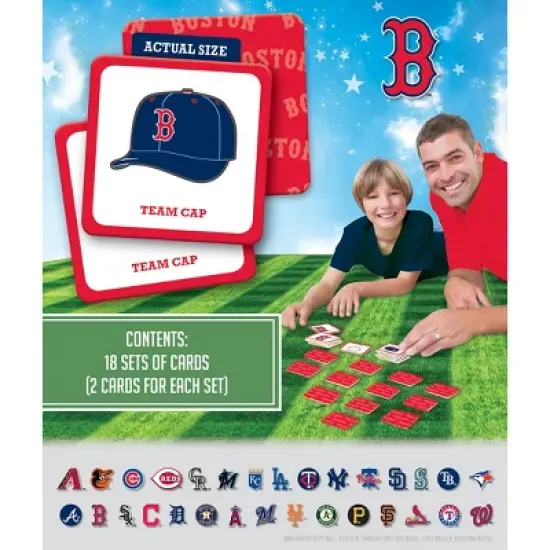 MasterPieces Officially Licensed MLB Boston Red Sox Matching Game for Kids and Families image {3}