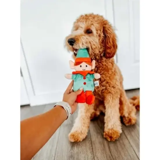 Midlee Christmas Elf Plush Dog Toy image {2}