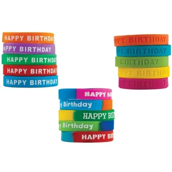 Teacher Created Resources Happy Birthday Wristband Classroom Super Pack, Pack of 30 image {1}