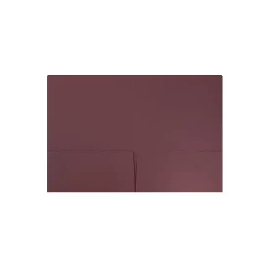 JAM Paper 2-Pocket School Folders Burgundy 100/Pack (166628527CZ)  image {1}