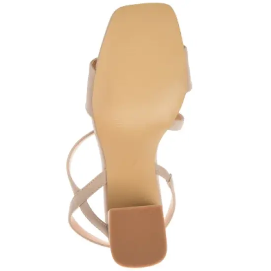 Journee Collection Womens Lirryc Open Toe Mid Block Heel Pumps image {4}