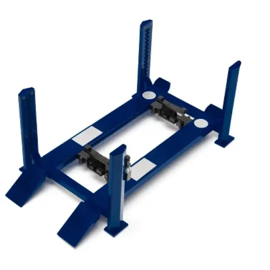 Adjustable Four Post Lift Blue for 1/18 Scale Diecast Model Cars by Greenlight image {5}