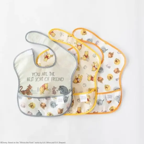 Bumkins Disney Pooh Bear and Friends Super Bib - 3pk image {1}