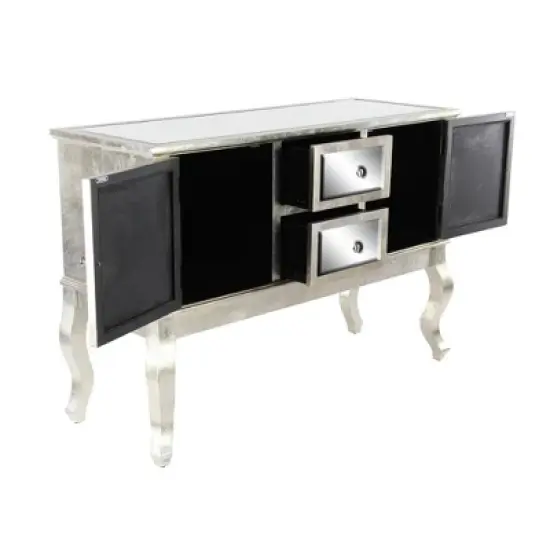 Glam Mirrored Sideboard Silver - Olivia & May image {23}