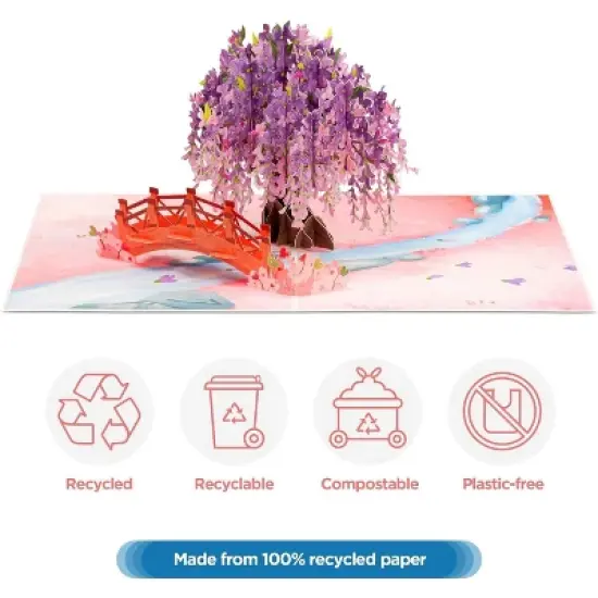 Frndly by Paper Love 3D Wisteria Pop Up Card image {3}