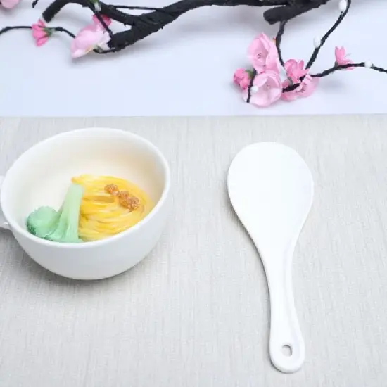 Unique Bargains Plastic Kitchen Non-Stick Rice Paddle Spoon Scoop image {3}