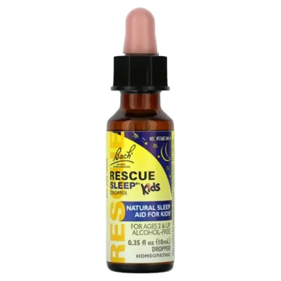 Bach Kids, Rescue Sleep Dropper, Ages 2 & Up, Alcohol-Free, 0.35 fl oz (10 ml) image {2}
