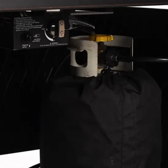 42" Square Aluminum 55000 BTUs Propane Fire Pit Table with Two Covers Lid - Copper- Oakland Living image {7}