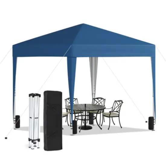 SUGIFT 10'x10' Pop Up Canopy Tent，Easy Setup Instant Canopy , Blue image {8}