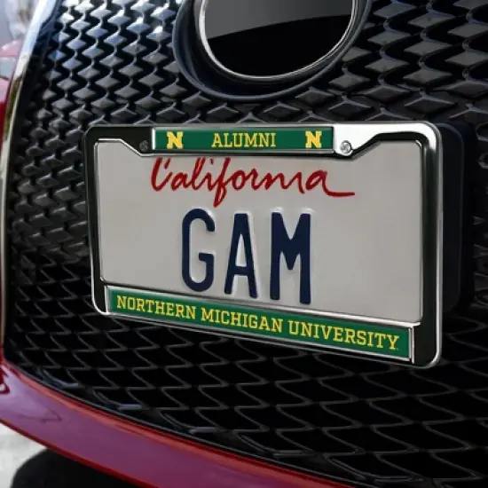 Northern Michigan University Alumni Full Size Standard License Plate Metal Frame image {2}