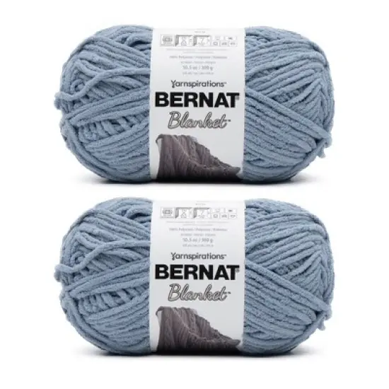 Bernat Blanket Big Ball Yarn 24 Pack-Gray Blue image {10}