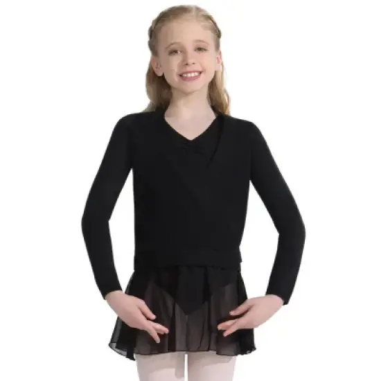 Capezio Wrap Sweater - Girls image {2}