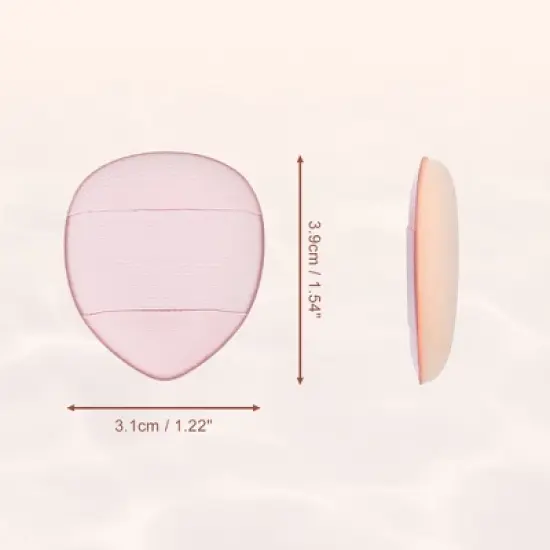 Unique Bargains Fingertip Powder Puff Beauty Makeup Tools 4 Pcs image {2}