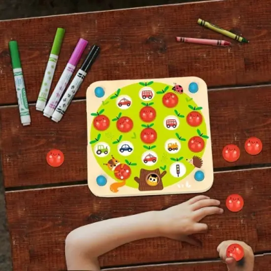 23 Pieces Memory Game - Apple Themed, 10 Patterns Included, Imagination and Creativity Training Board Game image {5}