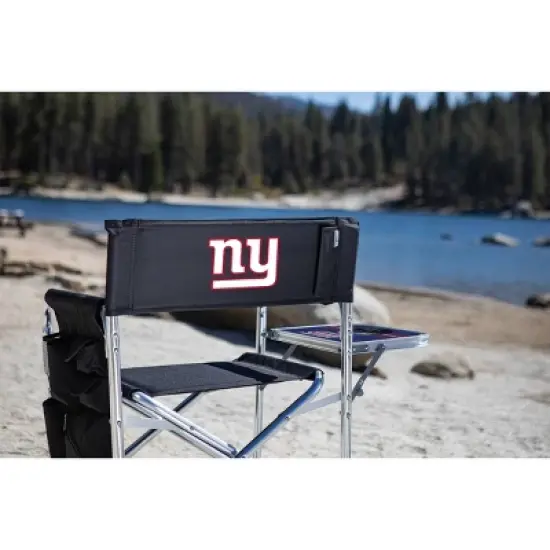 NFL New York Giants Portable Camp Chair with Table image {3}