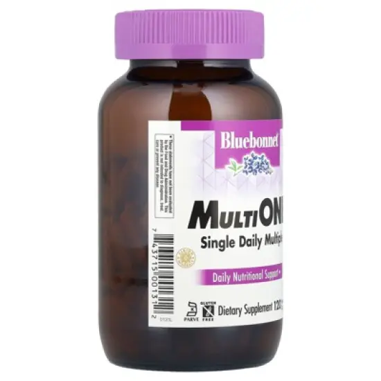 Bluebonnet Nutrition MultiONE&reg;, Single Daily Multiple, 120 Vegetable Capsules image {3}