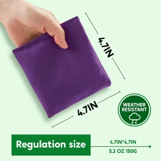 Joyfy 16 PCS Durable Bean Bags All-Weather Toss Game Set, 4.7" Cornhole Bags For Tossing Outside Lawn Yard Party Game For Kids & Adults Indoor Outdoor image {1}