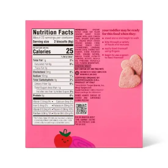 Organic Beetroot Biscuit Toddler Snacks - 5oz/14pk - Good & Gather&trade; image {1}
