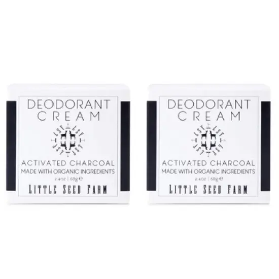 Little Seed Farm All Natural Deodorant Cream, Aluminum Free Deodorant for Women or Men - (2.4oz) Blue Lotus - (PACK OF 2) image {3}